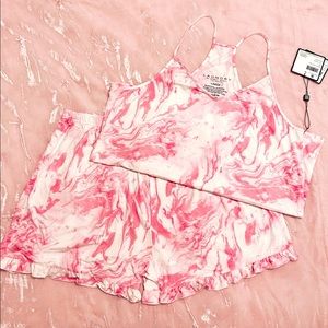 Laundry by Shelli Segal Pink Tie-Dye PJ Set